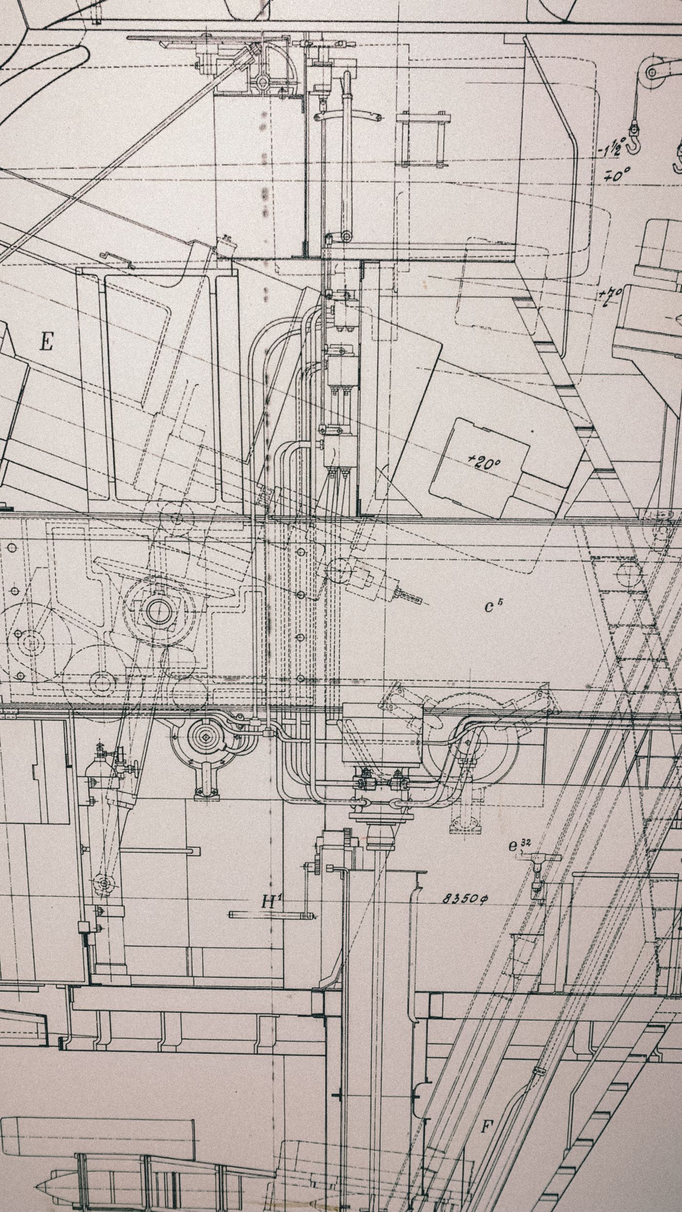 Architectural drawing detail — illustrative stock photograph