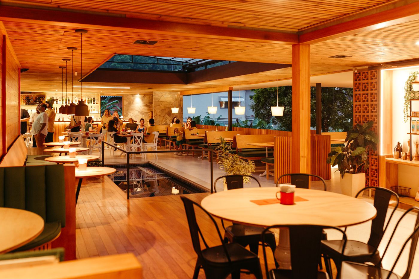 Restaurant interior and hospitality fit-out — illustrative stock photograph